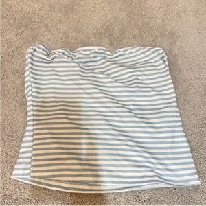 SHEIN women’s blue and white striped tube top